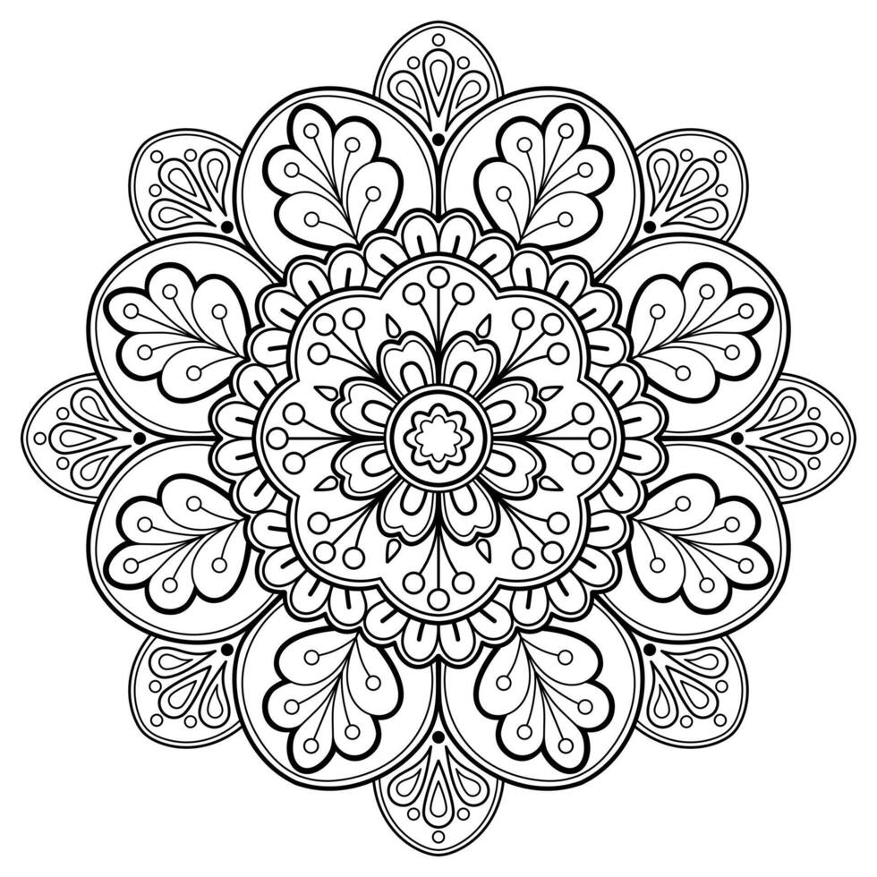 Vector abstract mandala pattern