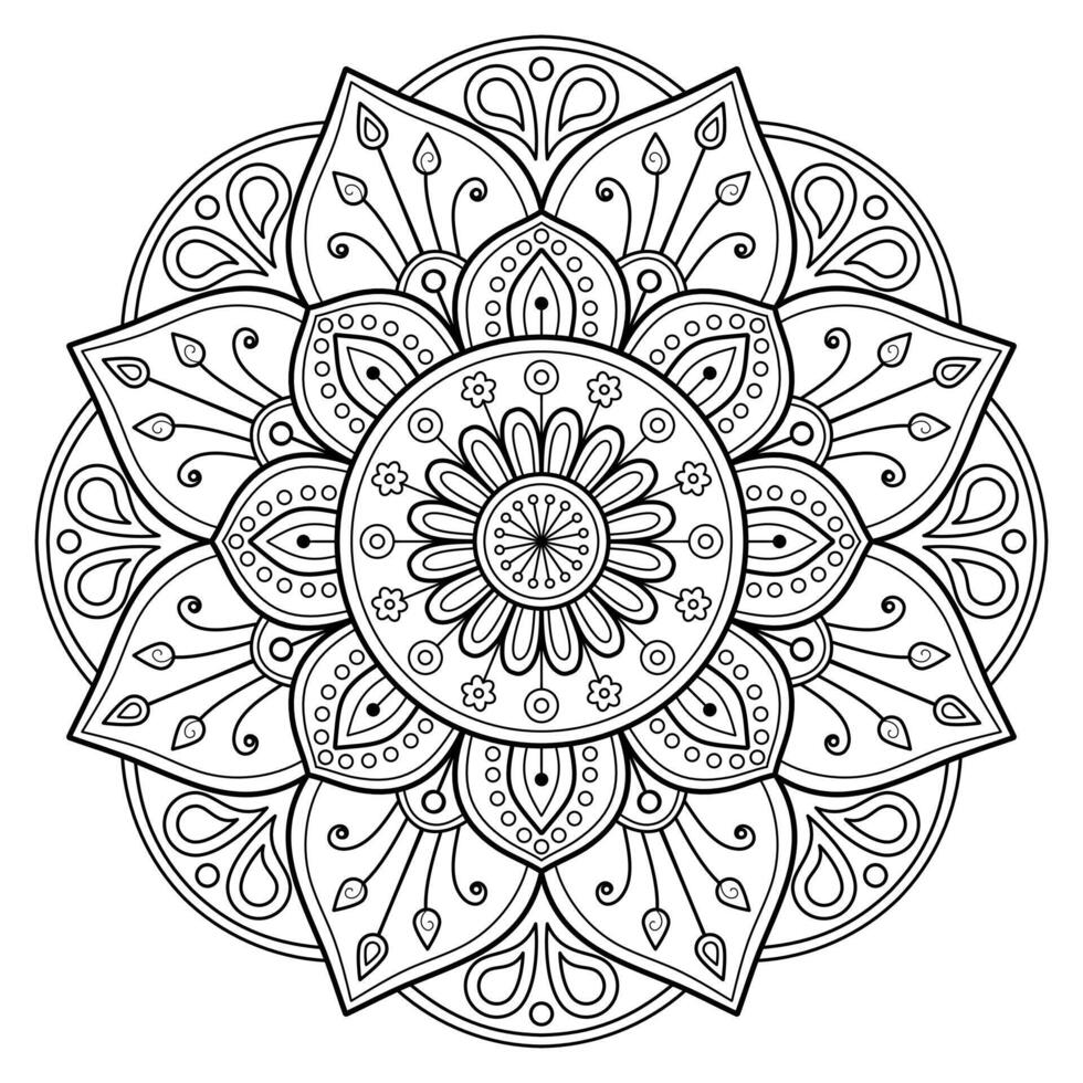 Vector abstract mandala pattern