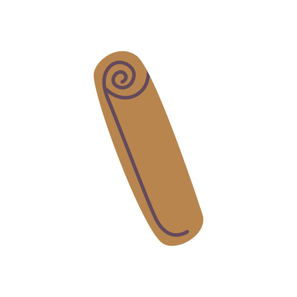 Cinnamon, simple vector design element in flat style