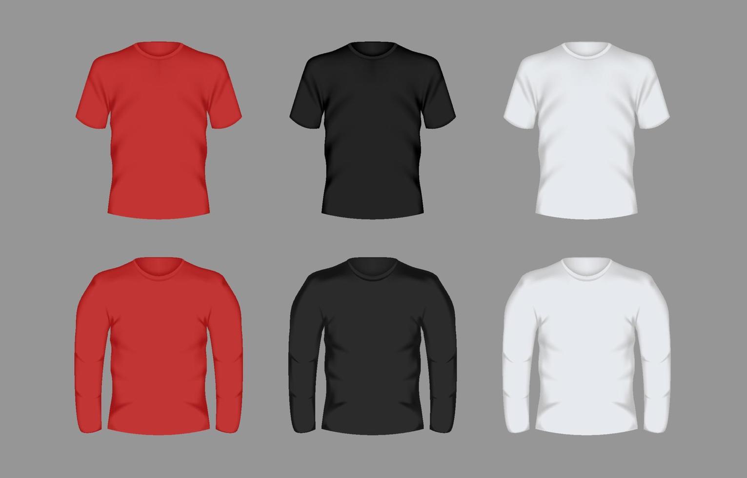 3D T-shirt Mock Up Collection vector