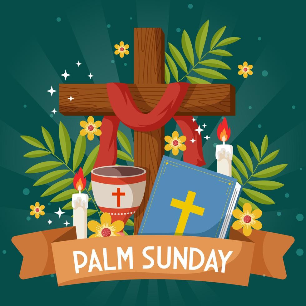 Palm Sunday Concept vector