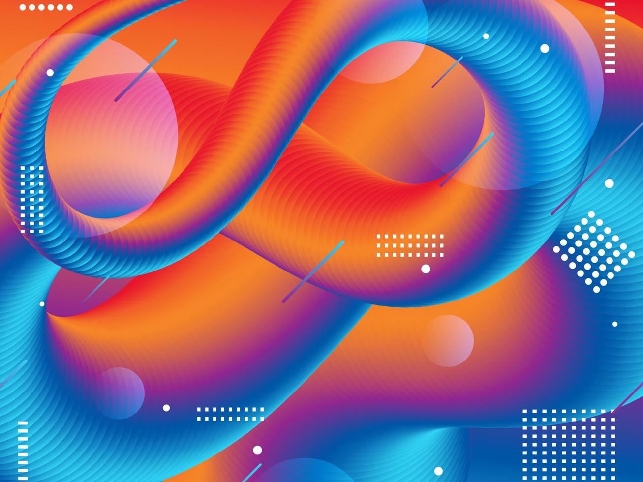 3D Fluid Wave Concept vector