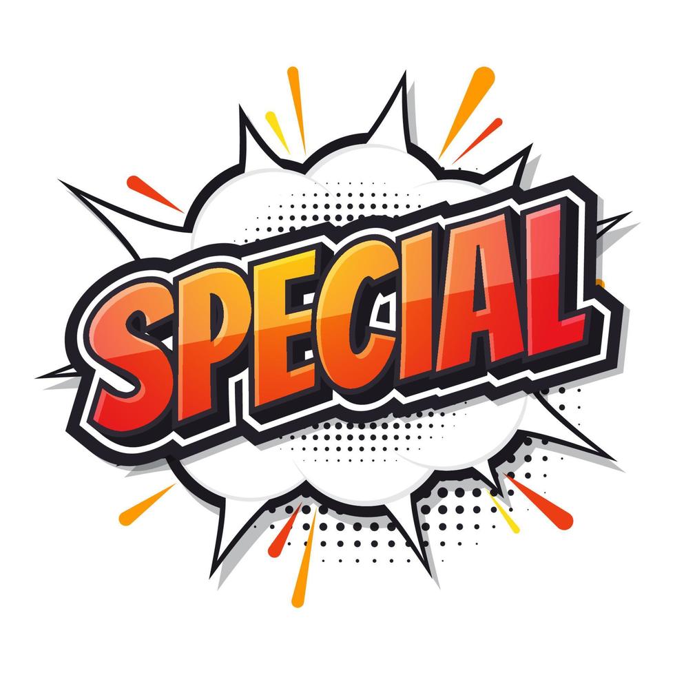Special message. speech bubble design. Vector illustration