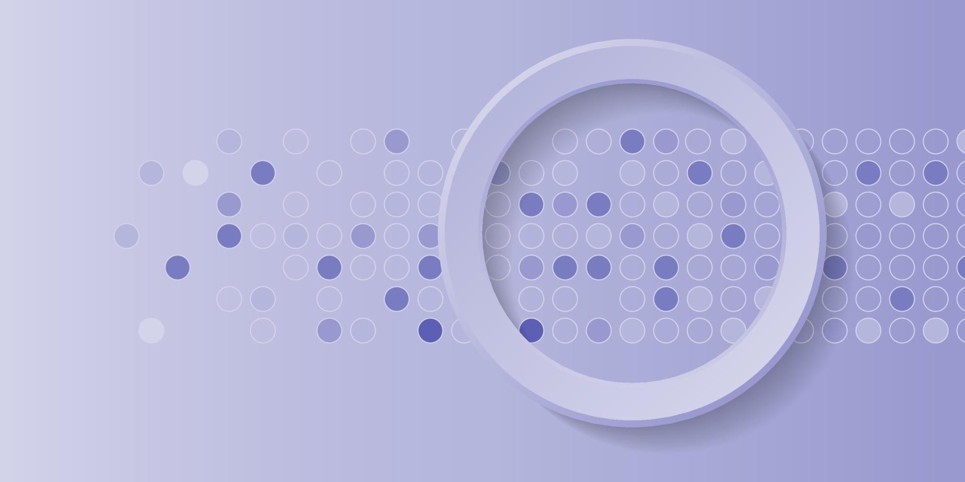 Abstract geometric background with purple gradient circle background vector