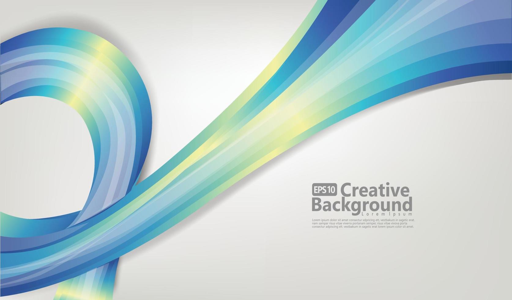 Trendy geometric background. 3d Fluid shape illustration. Eps10 vector. vector