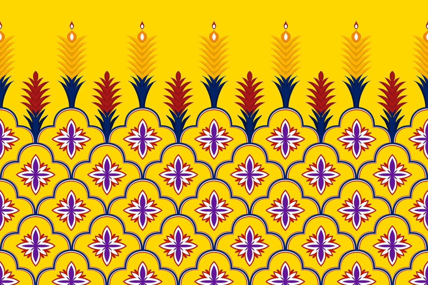 diseño de patrones sin fisuras geométricos étnicos marroquíes abstractos. tela azteca alfombra mandala ornamento chevron textil decoración papel tapiz. fondo de ilustraciones vectoriales de bordado tradicional tribal vector