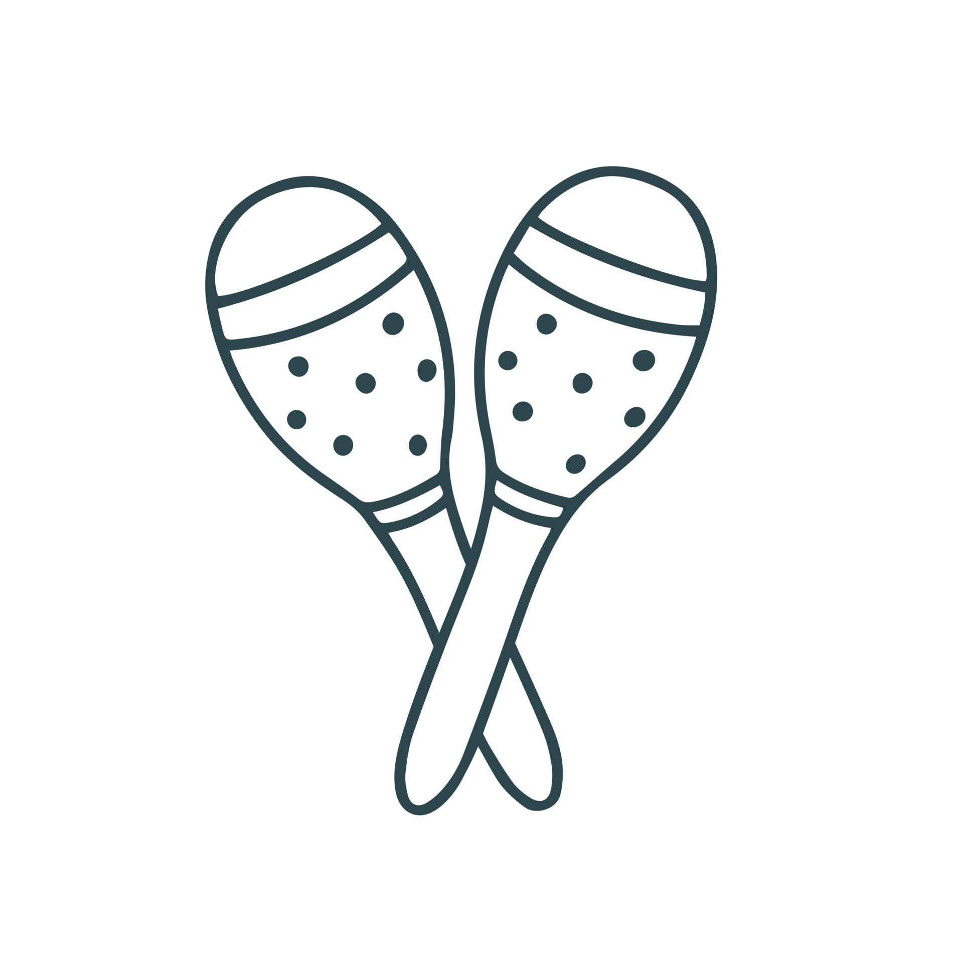 ilustración de vector de estilo de dibujo de maracas 6922777 Vector en