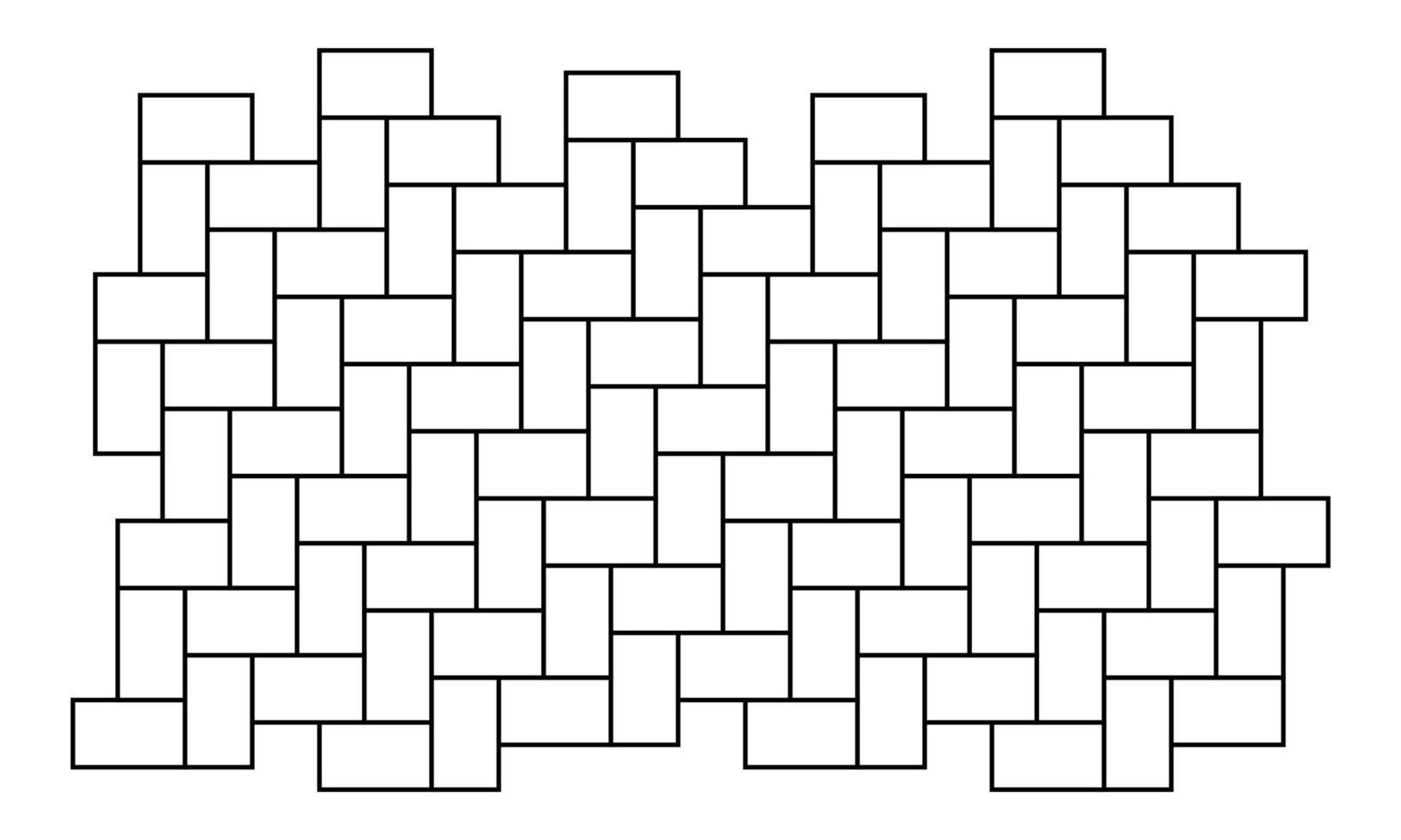 Subway tile line background. Metro tile pattern. Vector illustration