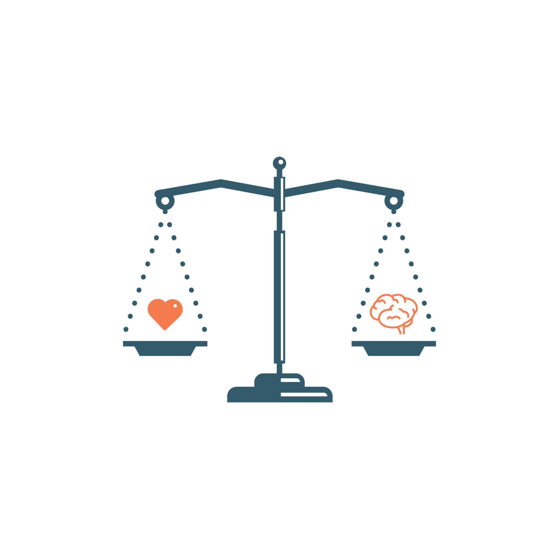 Scales in balance love and mind. Harmony passion and think. Libra