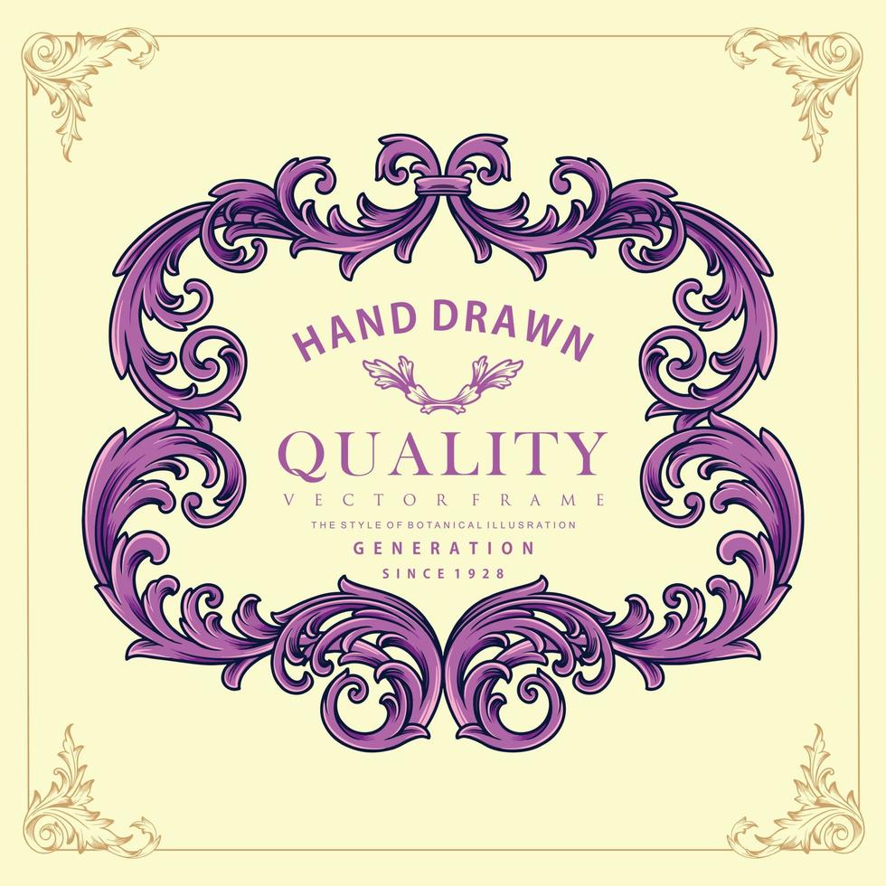 Classic Ornaments frame elegant best design vector