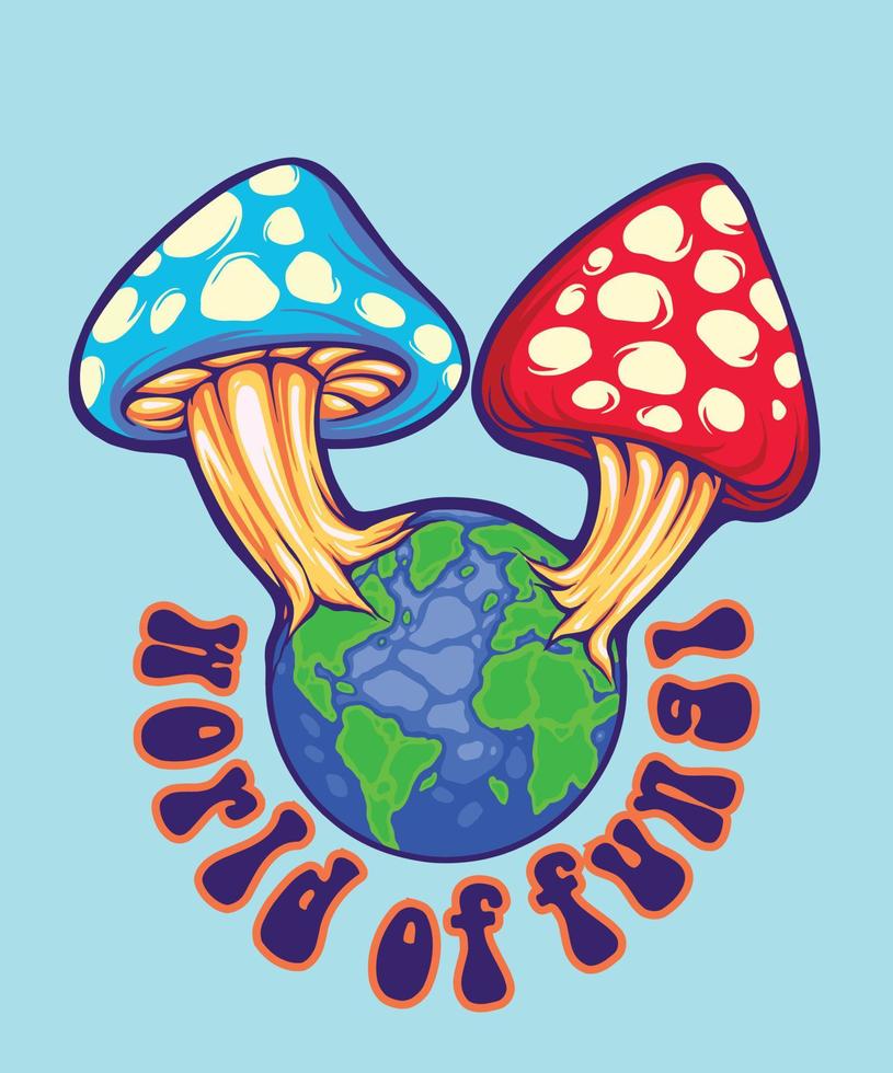 Celebrate international World of Fungus vector