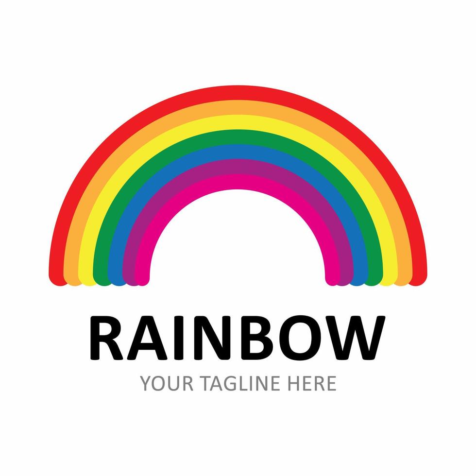 abstract rainbow vector logo