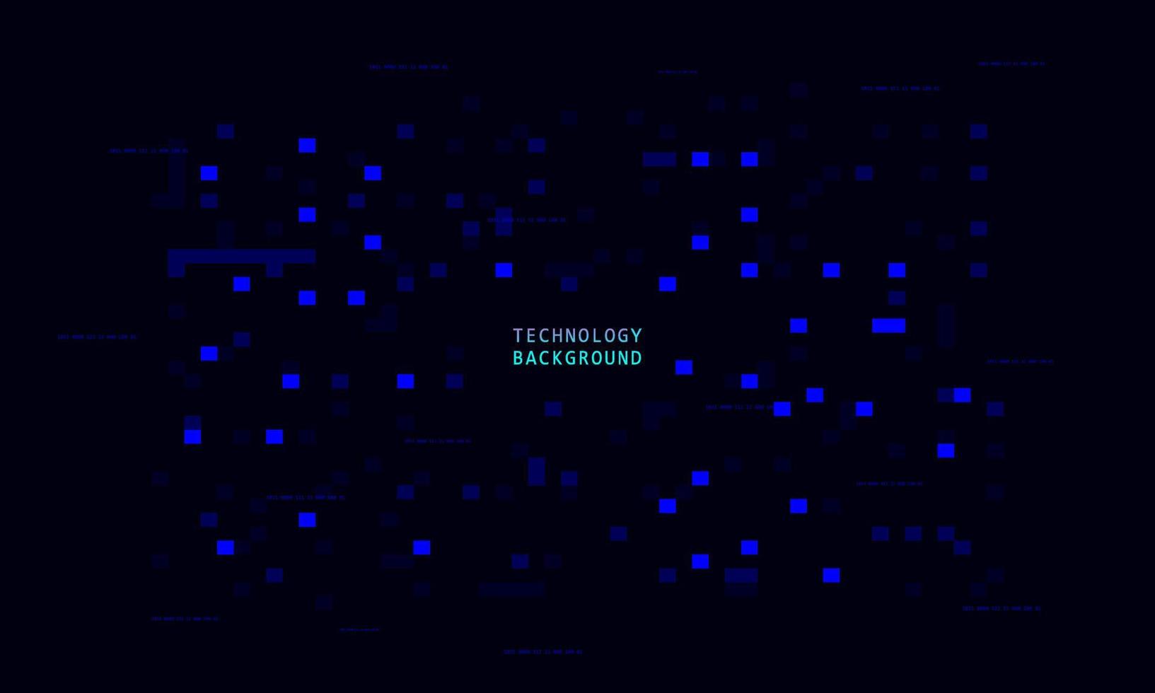 Abstract technology concept particle connection background with blue lights. vector