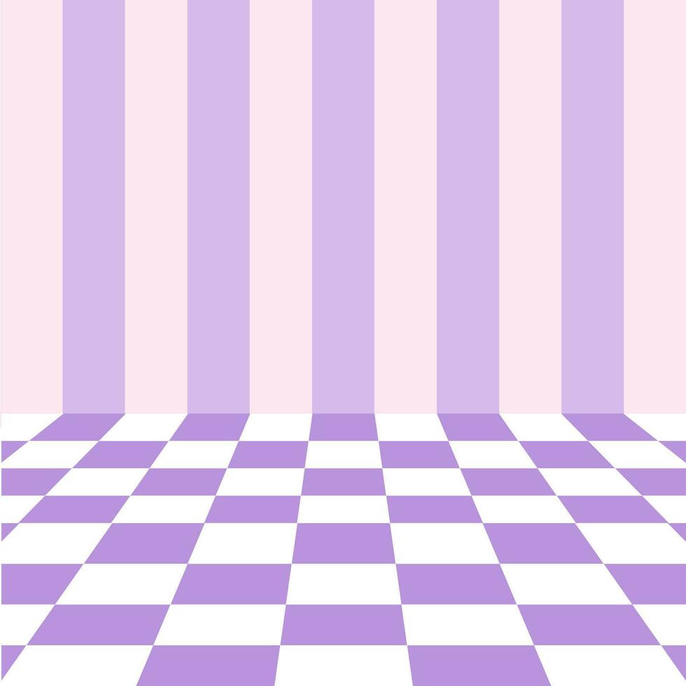 purple checkerboard product display scene background vector
