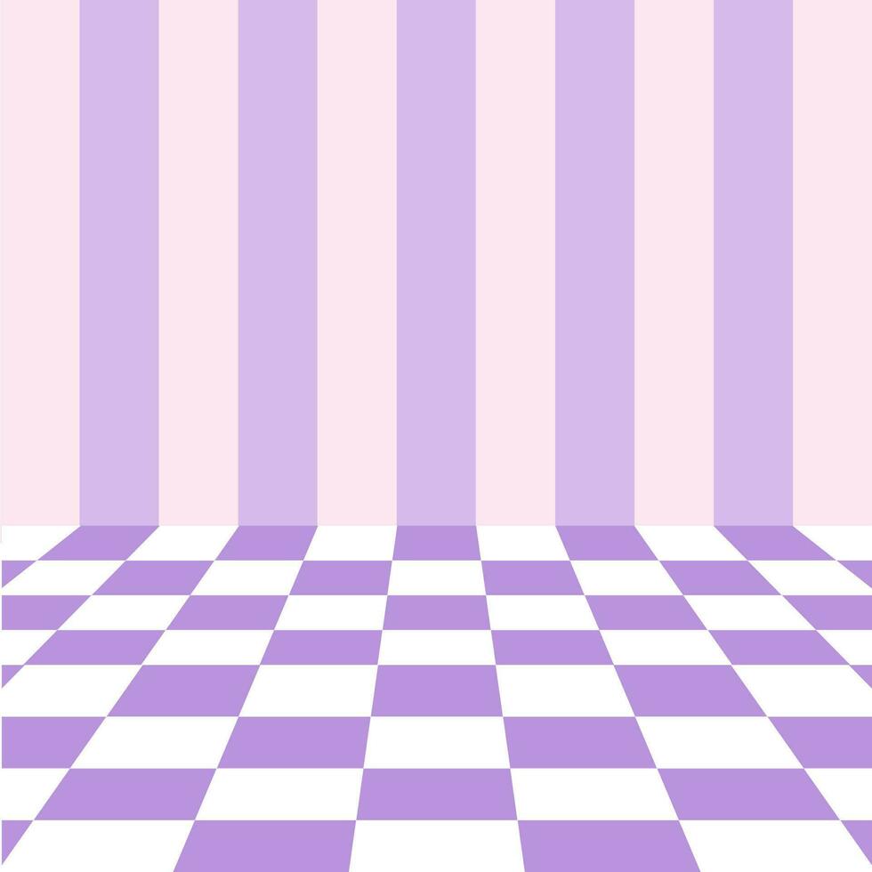 purple checkerboard product display scene background vector