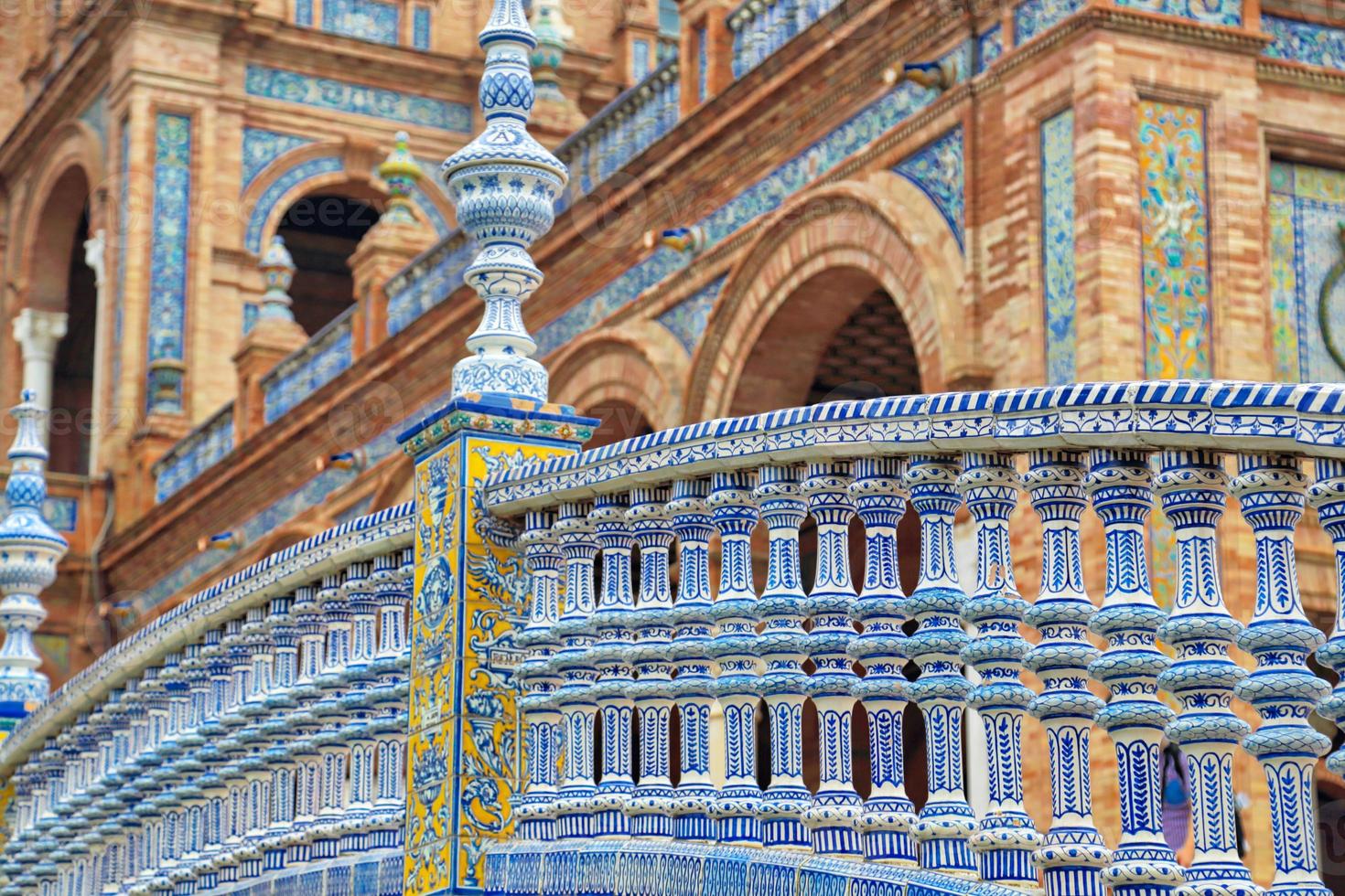 Plaza De Espana, Seville, Architectural Details and Ornaments photo