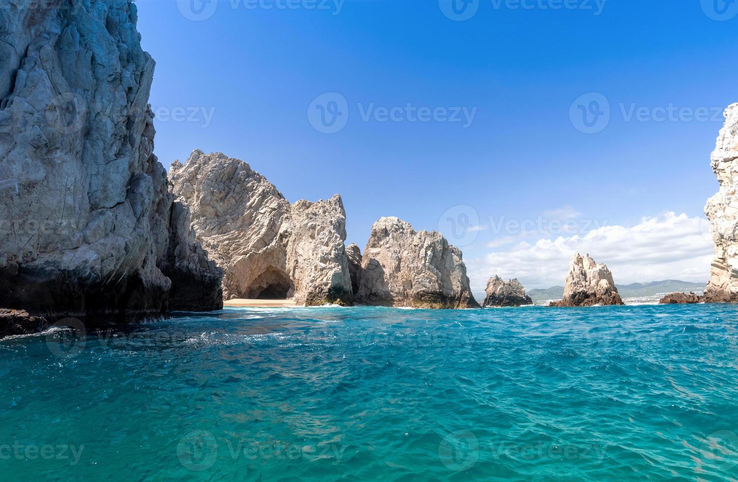 Mexico, Los Cabos, boat tours to tourist destination Arch of Cabo San Lucas, El Arco and beaches photo