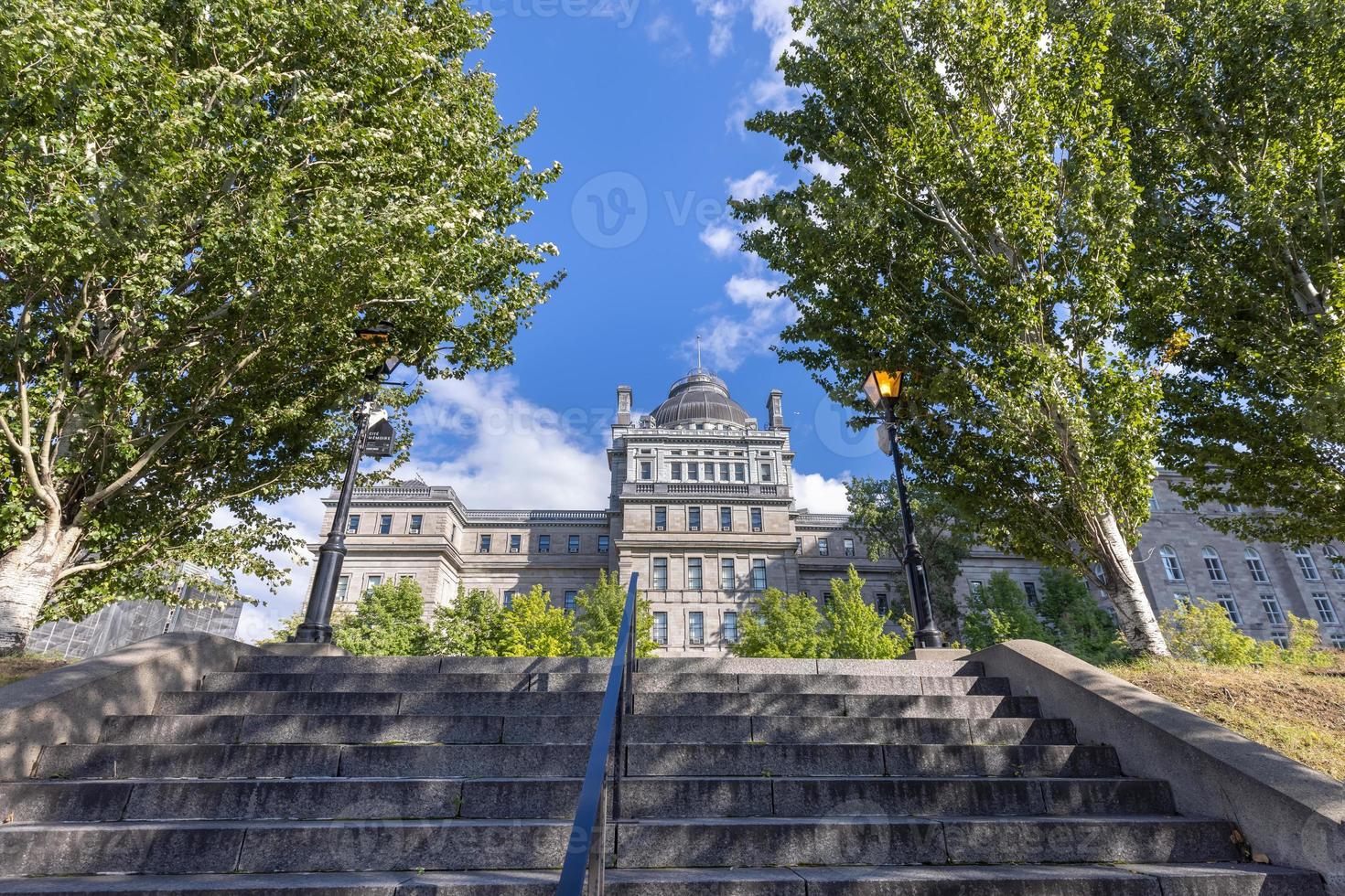 Canada, Old Palace Lucien-Saulnier Finance Service building in old Montreal near Old Port photo