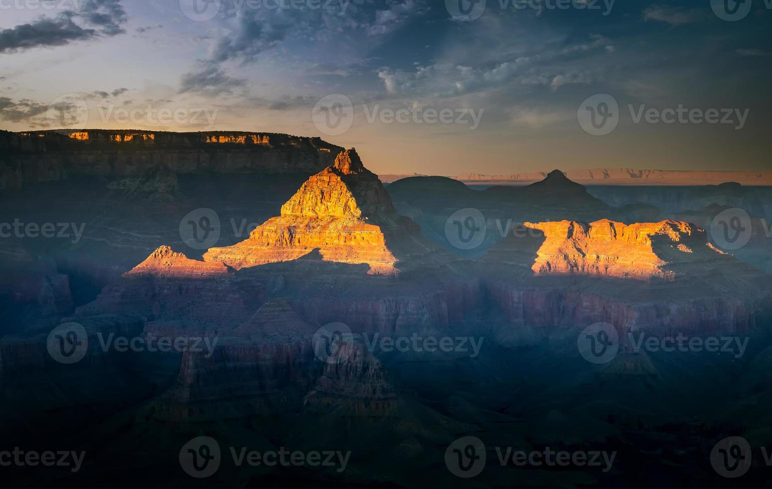 vistas panorámicas y paisajes del gran cañón foto