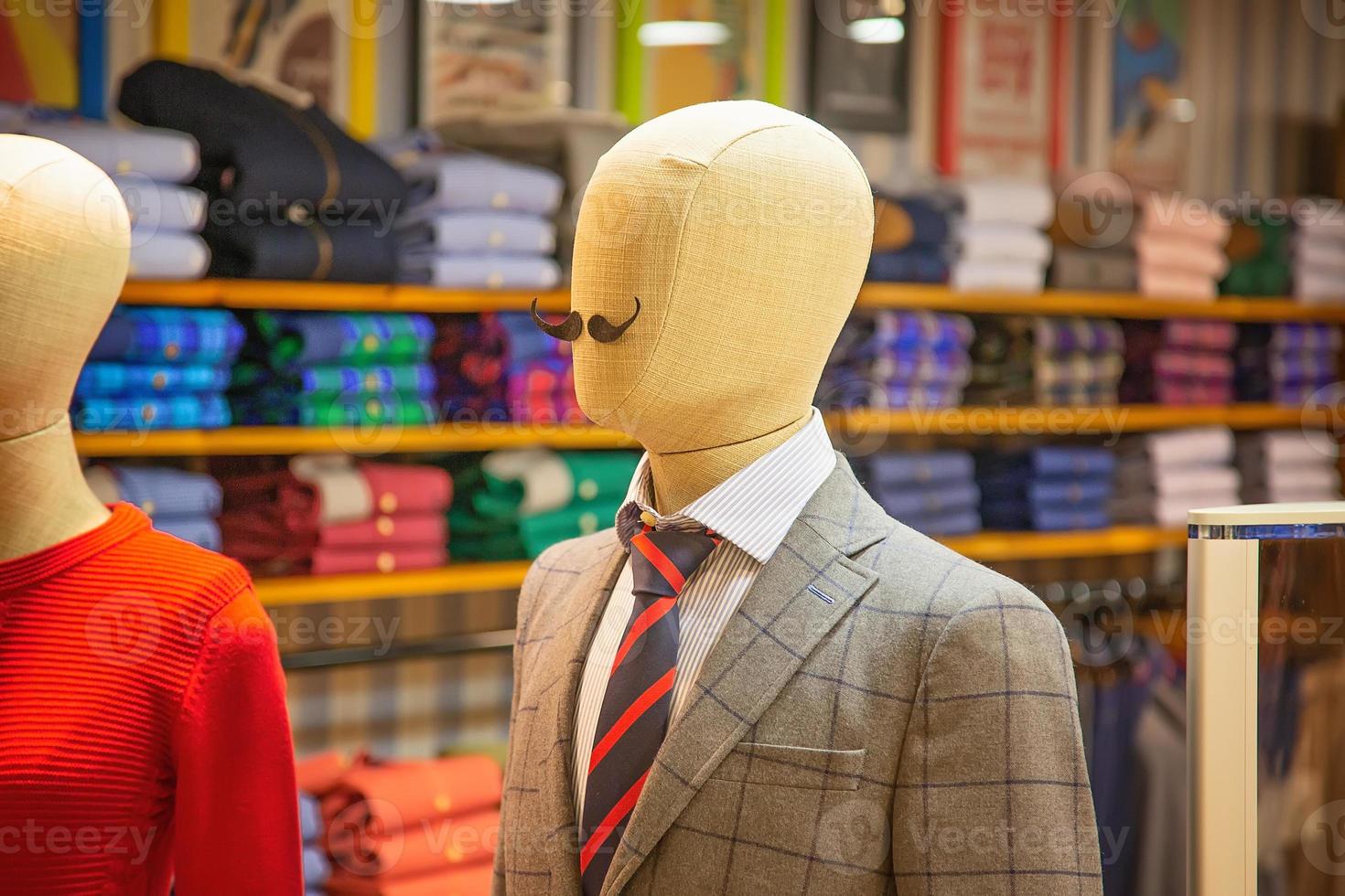 Manequin in european fashion store photo