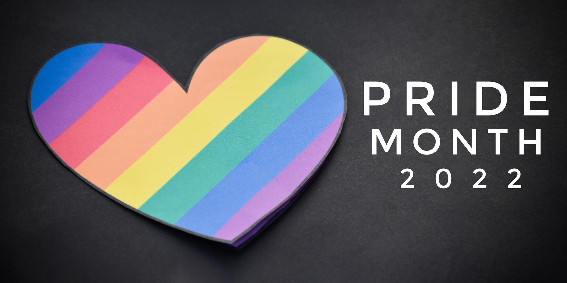 lgbt greeting card, lgbt celebrations in pride month around the world concept. photo