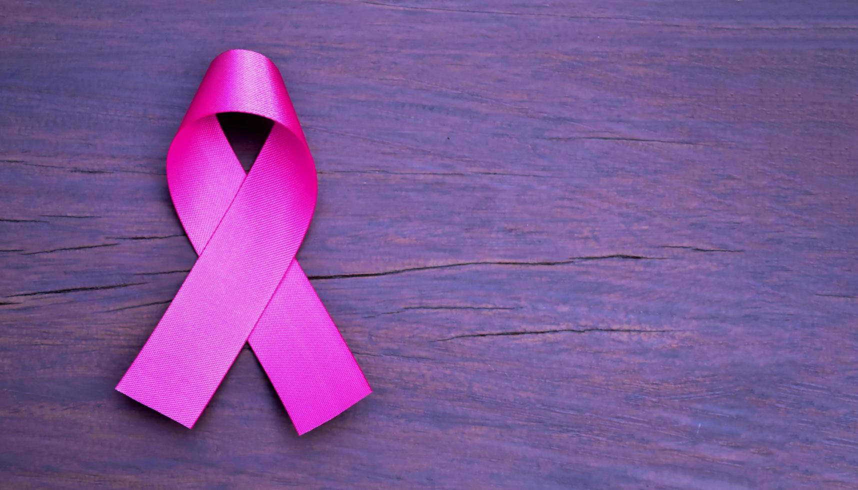 pink ribbon, symbol of breast cancer campaign. photo