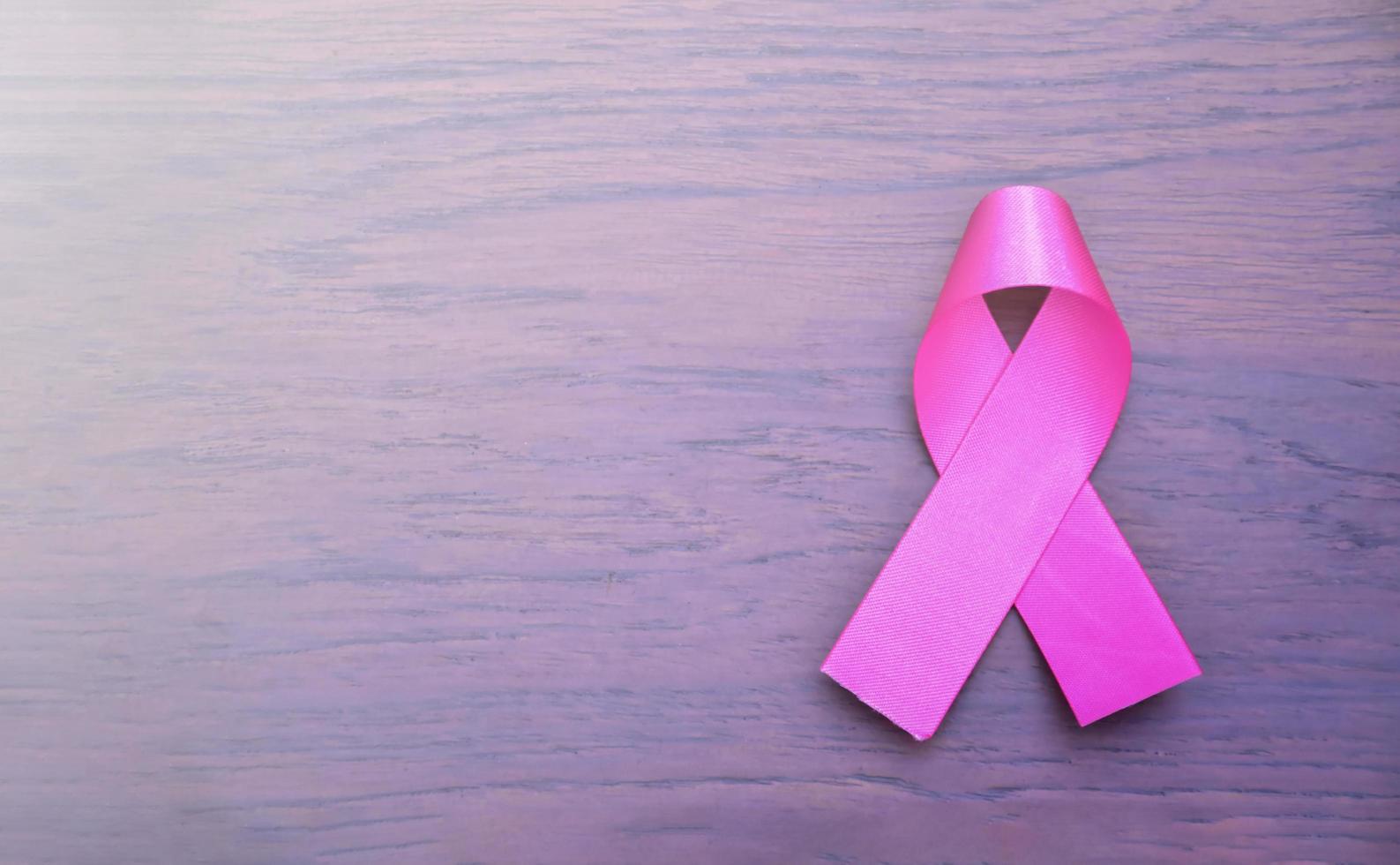 pink ribbon, symbol of breast cancer campaign. photo