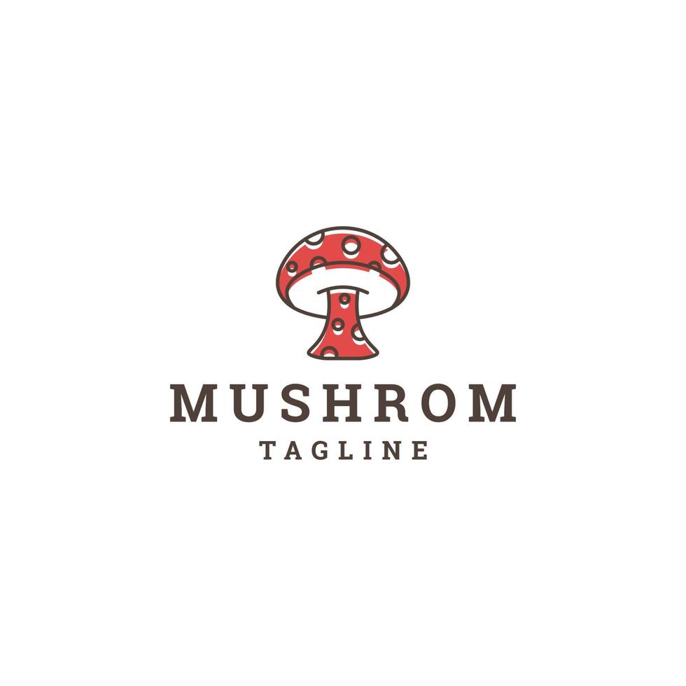 Mushroom logo icon design template vector