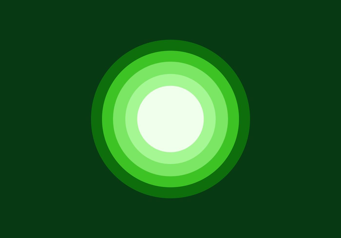 Green spectrum gradient color vector