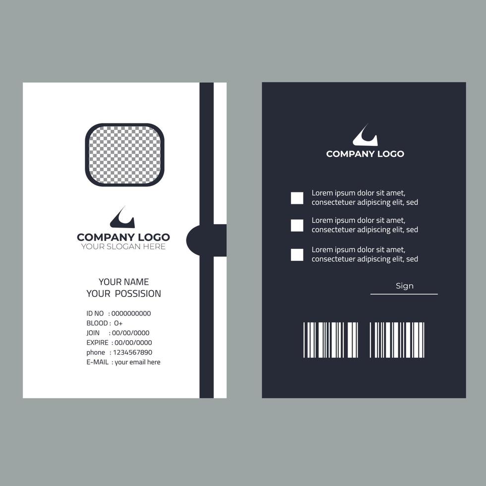 id card design vector