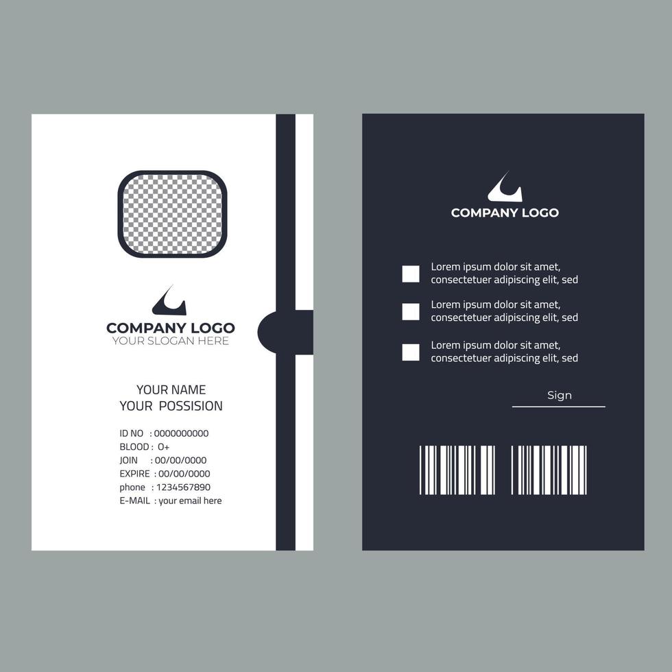 Id Card Design 6926246 Vector Art At Vecteezy