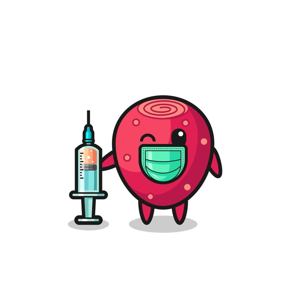 prickly pear mascot as vaccinator vector