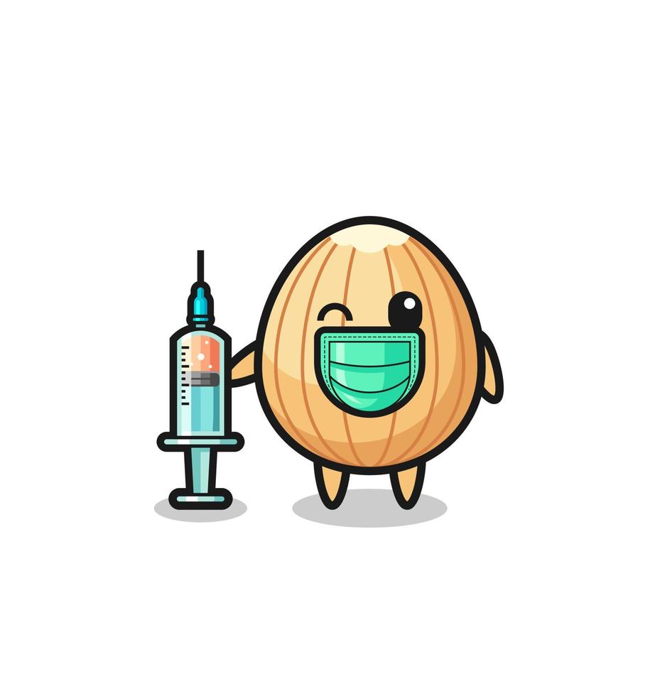 almond mascot as vaccinator vector