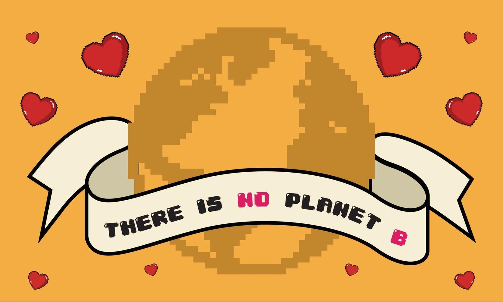 There is no plan B poster - Vector