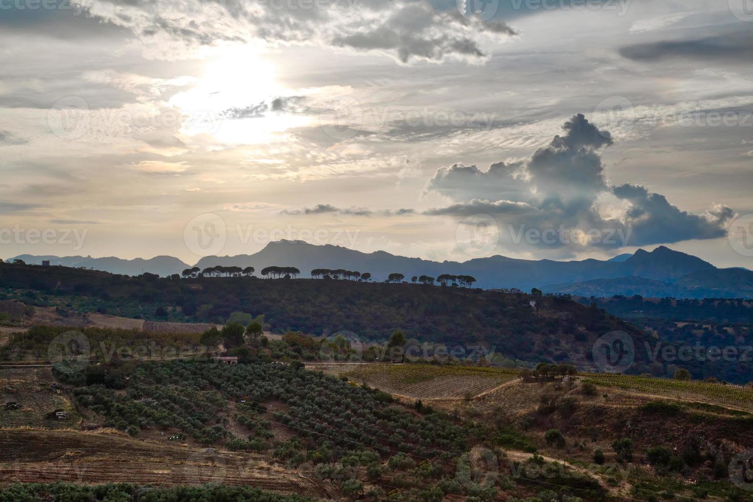 paisajes andaluces cerca de ronda, españa foto