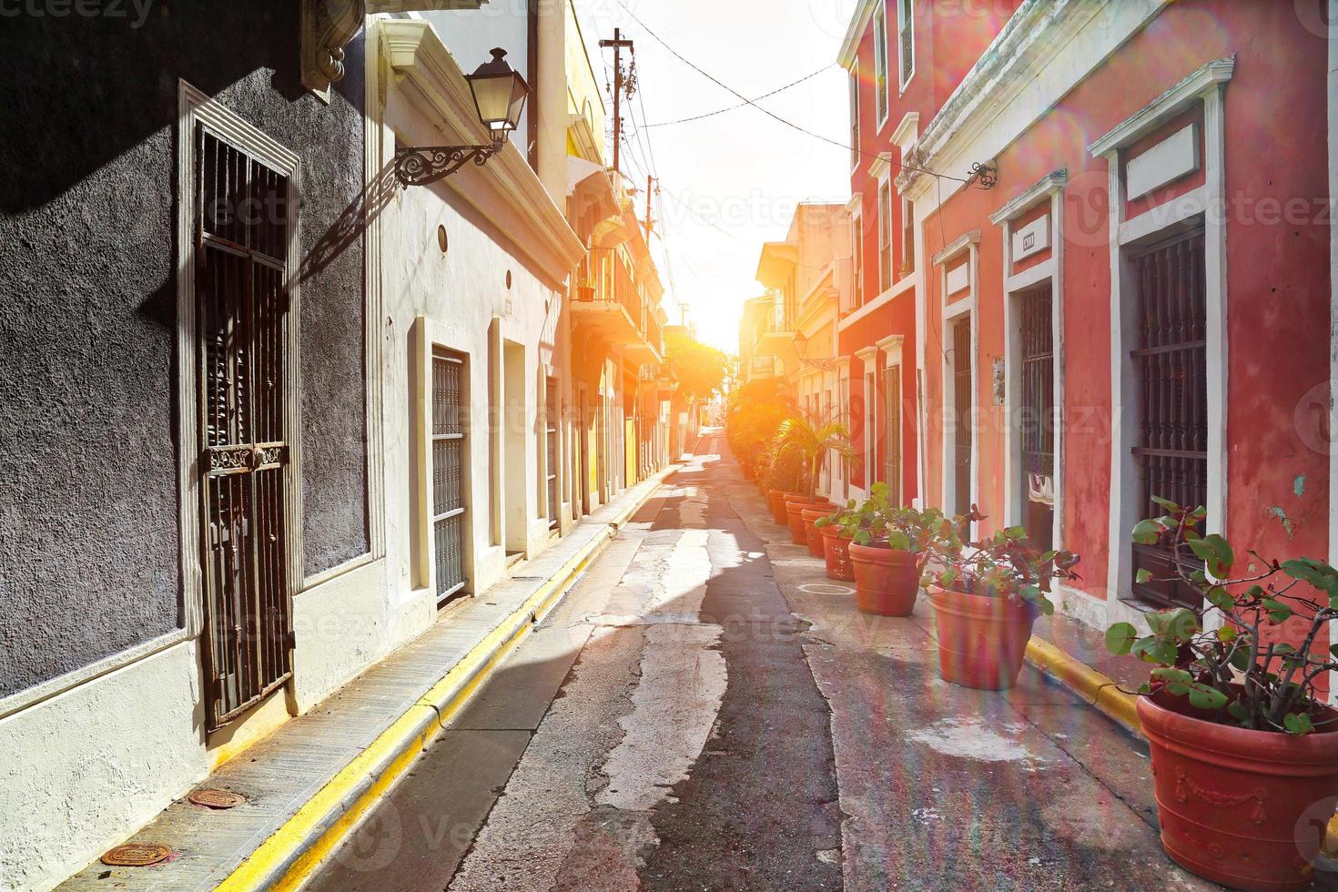 San Juan streets on a bright sunny day photo