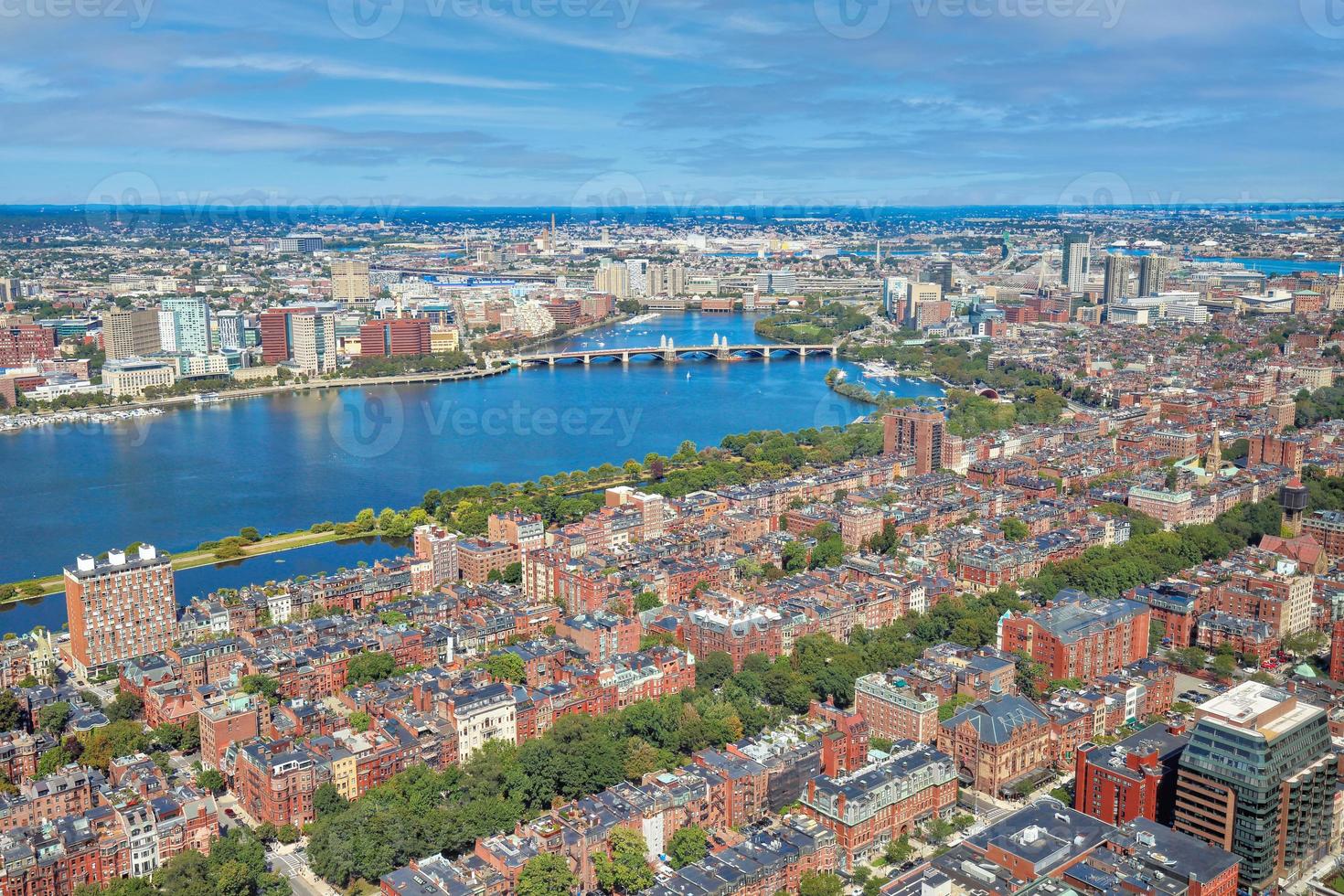 Boston Panoramic view from Prudential Tower observation deck photo
