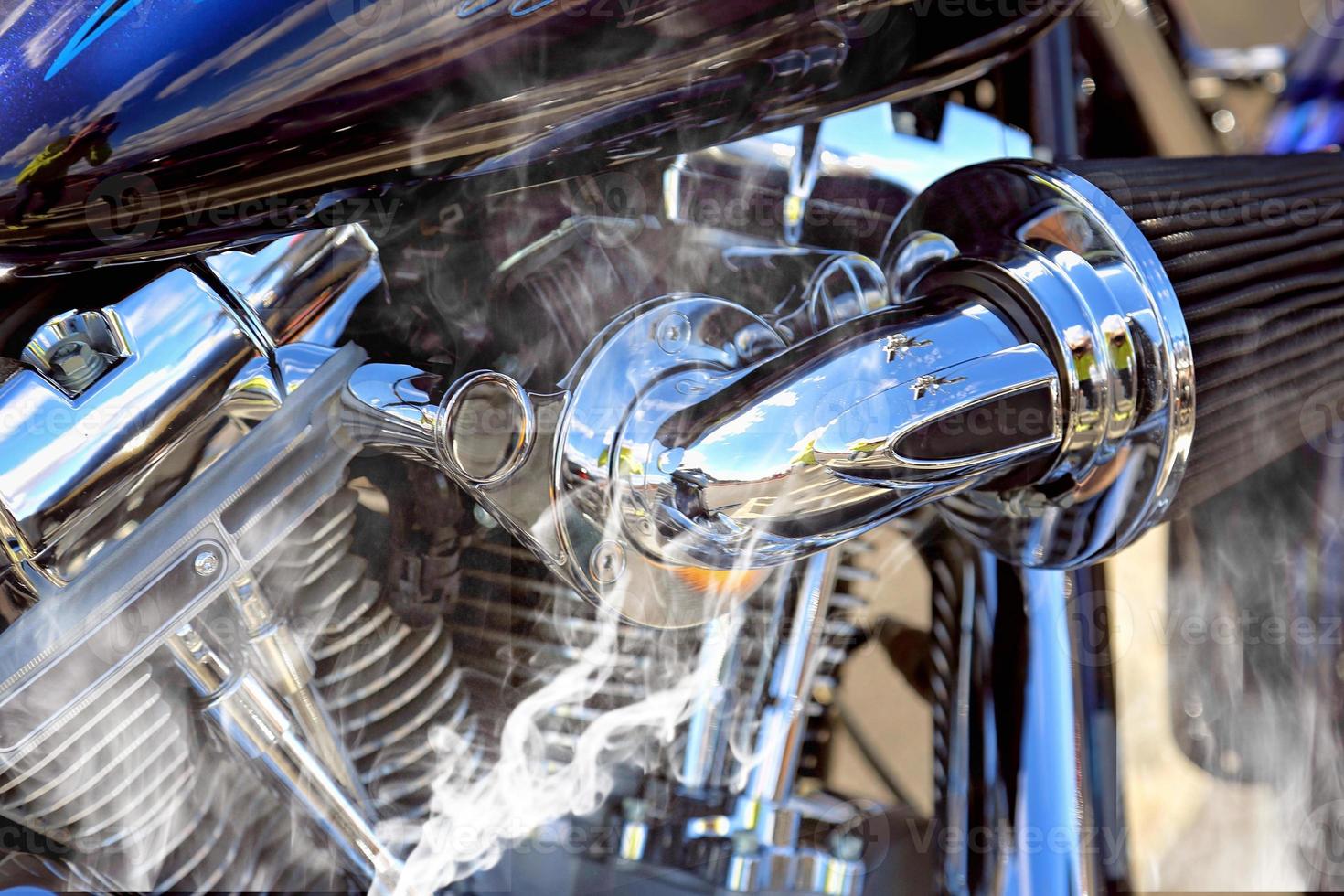 Overheated broken engine in need of repair photo