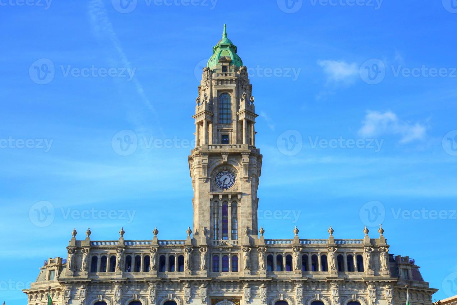 Municipio de Oporto en el centro histórico. foto