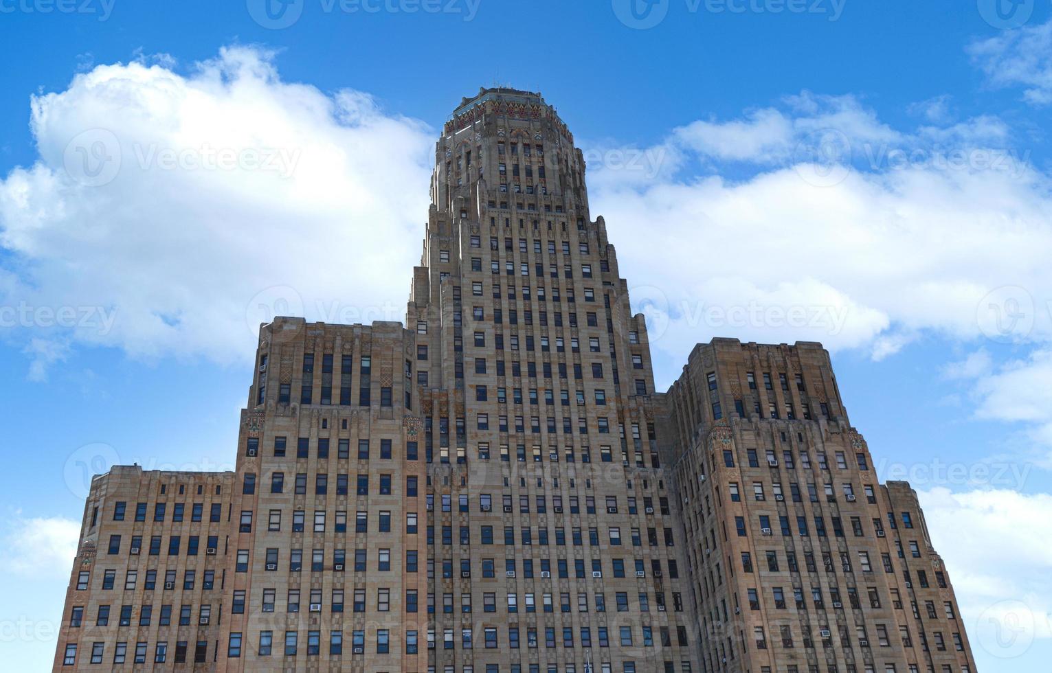 ayuntamiento de buffalo, el edificio de 378 pies de altura es la sede del gobierno municipal, uno de los edificios municipales más grandes y altos de los estados unidos foto
