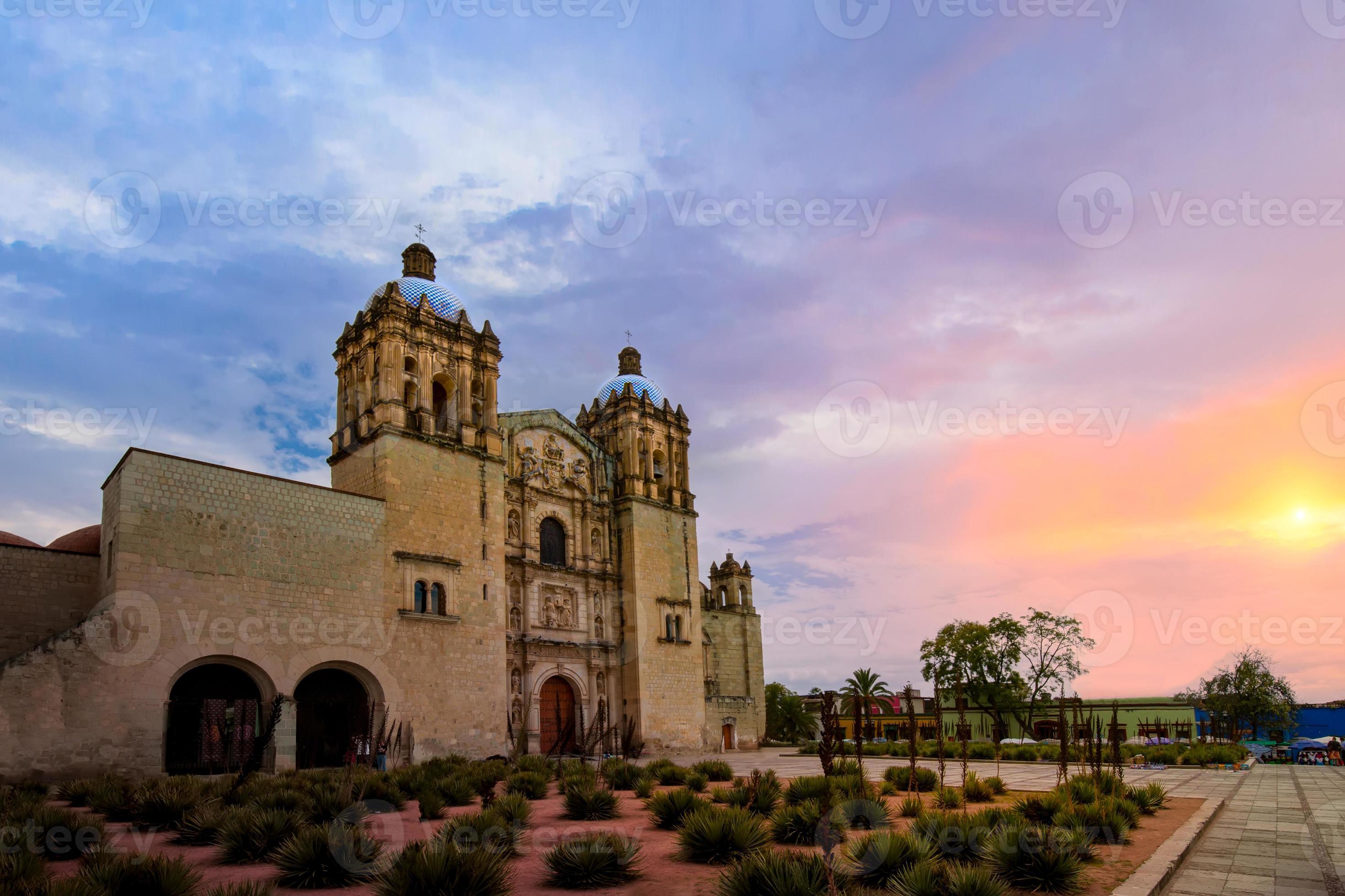 Mexico, Landmark Santo Domingo Cathedral in historic Oaxaca city center  6927818 Stock Photo at Vecteezy