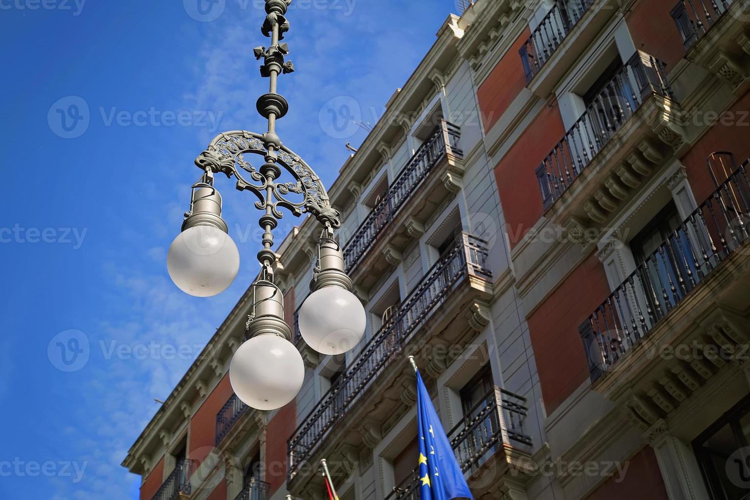 Spain, spanish architecture, beautiful Barcelona streets in historic city center of Las Ramblas photo