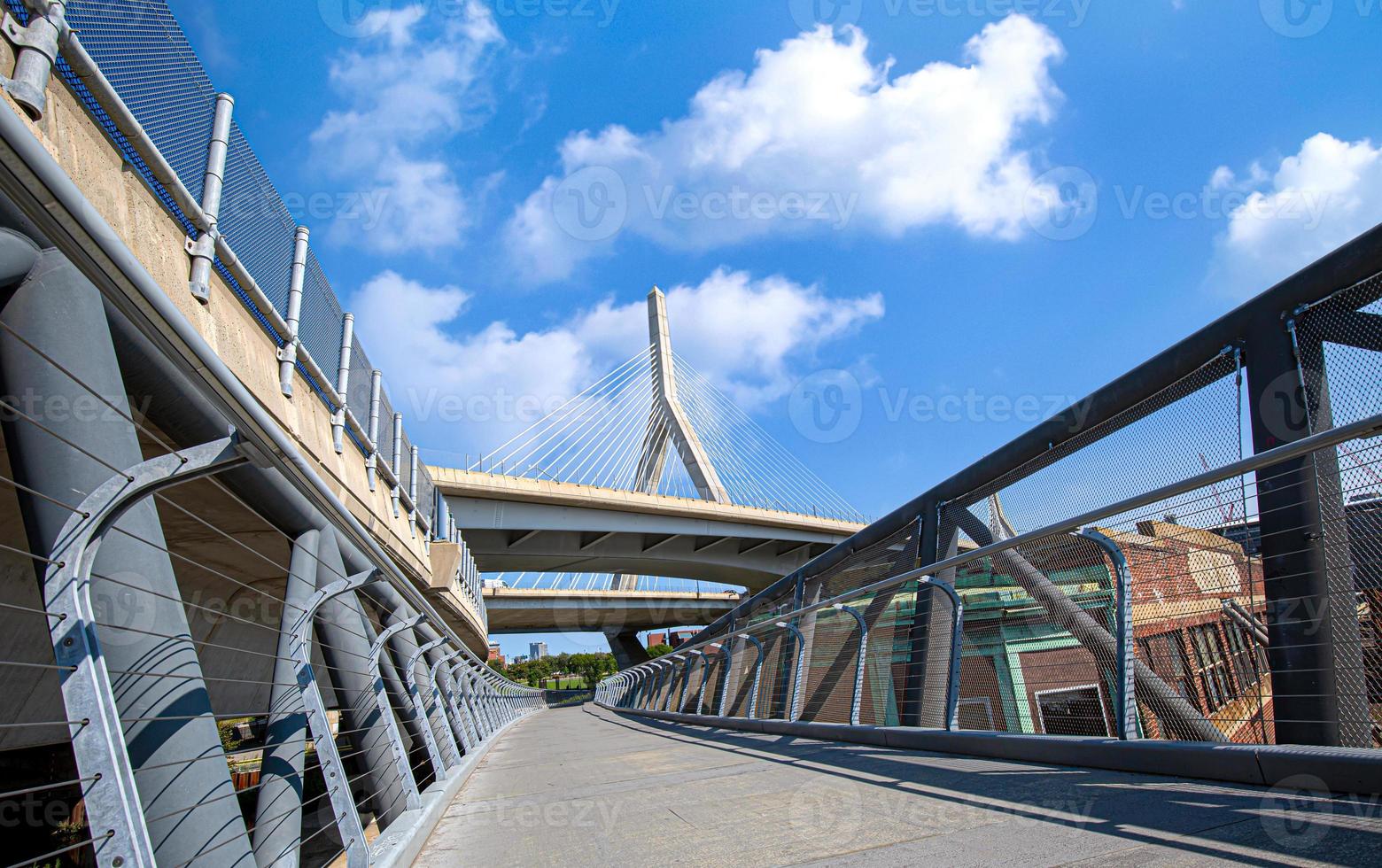 USA, Boston, Zakim Bunker Hill Memorial Bridge photo