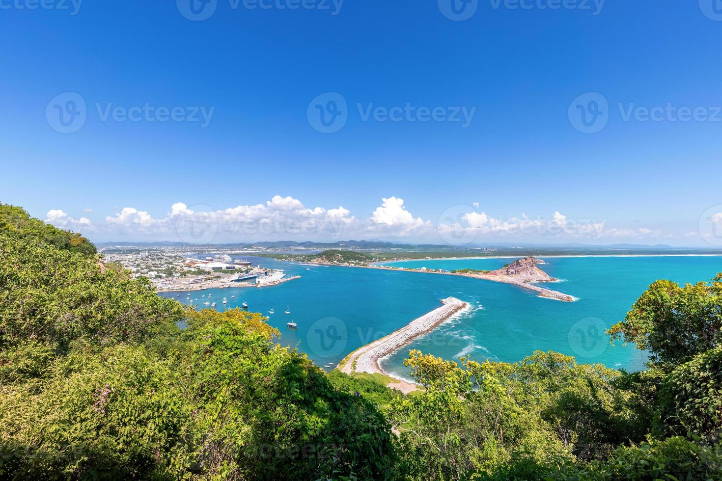 Mexico, views from Mazatlan panoramic skyline lookout Mirador Del Faro and Mirador de Crystal photo