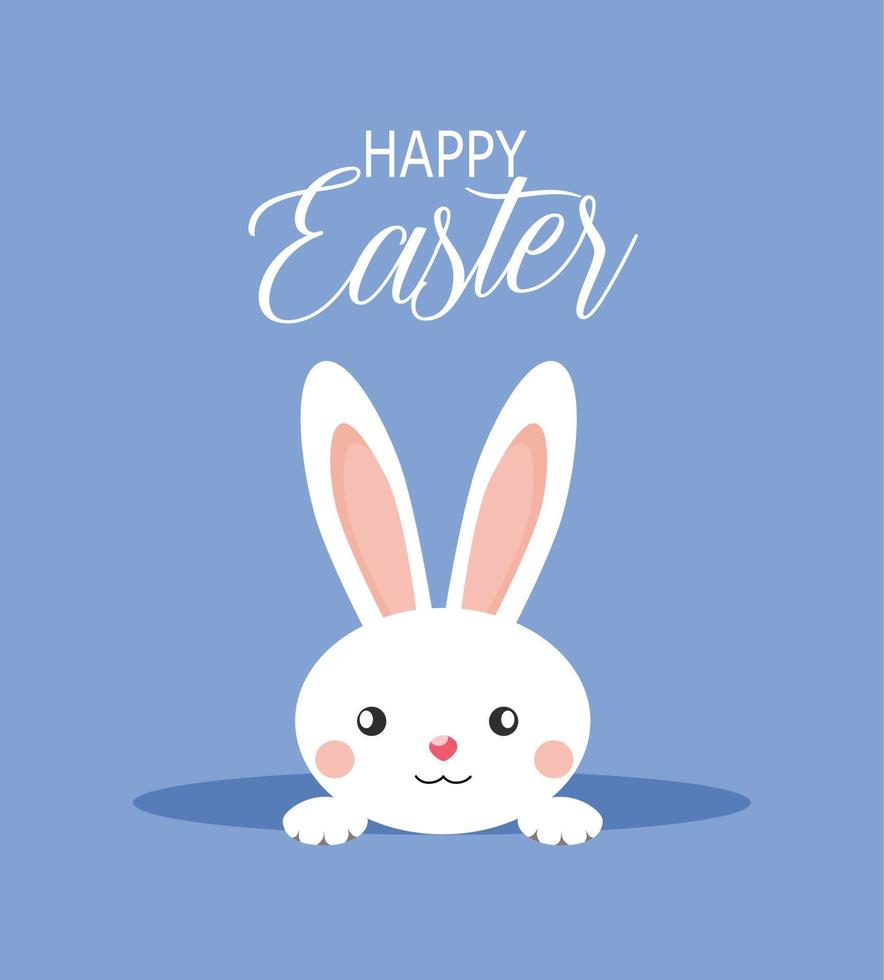 Cute Easter Bunny vector