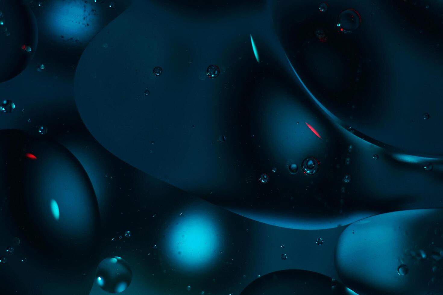 abstract liquid circles background. 3D oil bubble texture. trendy fluid gradient for design, template, and copy space photo