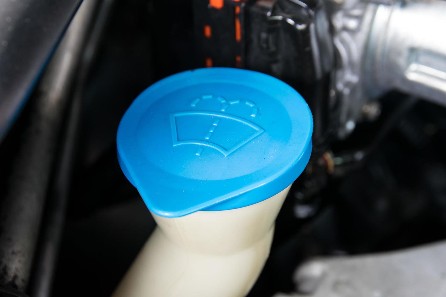 the liquid cap in car engine photo