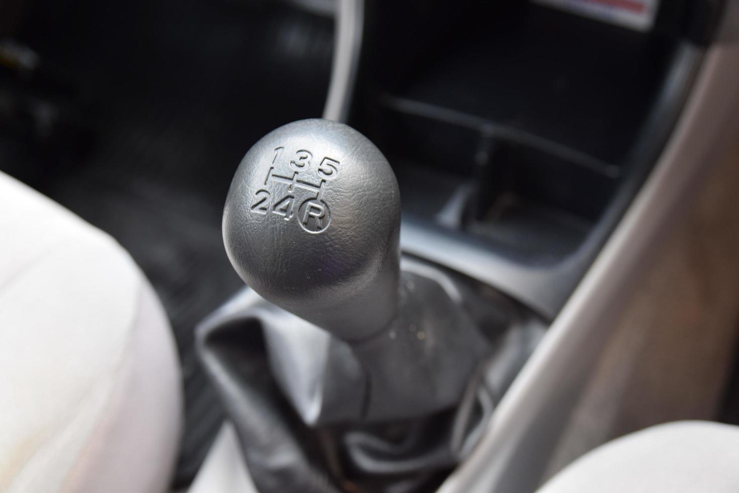 Manual  transmission gear shift. photo