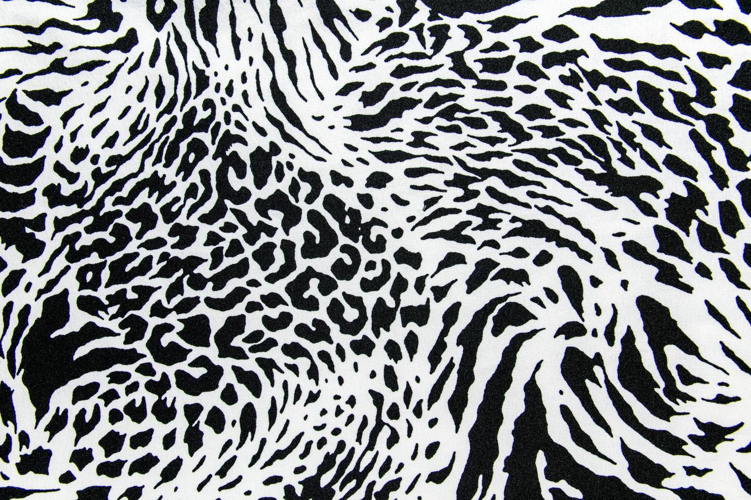 texture of print fabric striped zebra and leopard for background photo