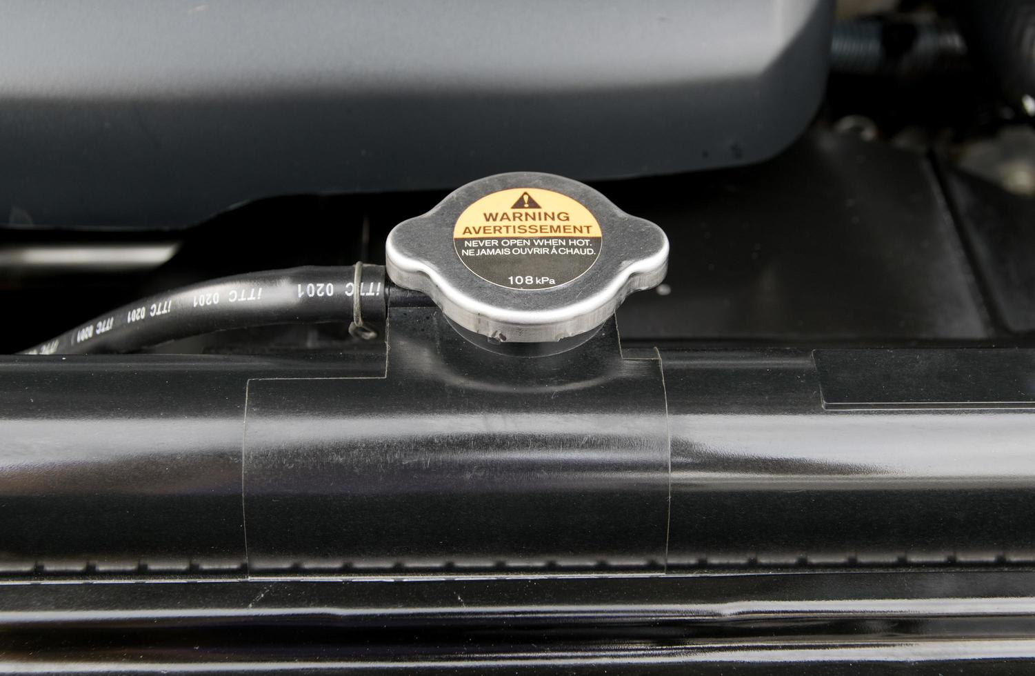Metal cover on an radiator for engine cooling photo